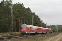 Am 5. Januar 2018 konnte ich im Bahnhof Britz diese Garnitur des RE 3 fotografieren.