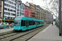 VGF Siemens R-Wagen 024 in Frankfurt am Main Basler Platz am 13.01.18