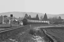 Nachschuss auf eine Beladenen Abraumzug in Richtung Gr0ß Sankt Florian . 

18.01.2018
