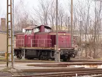 DB 290 371-4 am 28.01.2018 im Bw Leipzig Engelsdorf. Vom Hp aus fotografiert.