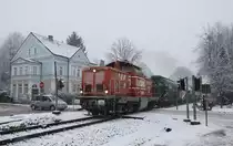 Nacco Rail stellt derzeit die Wagen für den Perlkies Transport zur Baustelle des Koralmtunnels . 
Am heutigen 2.Februar 2018 bringt 1100.2 3 Wagen zur Anschlussbahn Leibenfeld um diese zu entleeren. 
