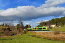 650 070 + 650 075 + 650 071 als WBA4 am 31.01.2018 bei Prünst. 