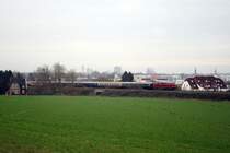 V 160 002 mit DPE 349 (Münster (Westf) –Coesfeld – Dortmund Hbf – Fröndenberg –Brilon Wald –Willingen) bei Dortmund-Hörde, 03.03.2018