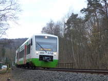 STB VT 110 als STB 81282 von Meiningen nach Erfurt Hbf, am 03.02.2018 in Arnstadt Süd.
