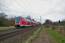 DB Regio Bombardier Twindexx 445 056 am 10.02.18 bei Hanau West als RE nach Frankfurt