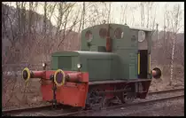 Diese Deutz Kleinlok mit der Nummer 41307 stand am 10.3.1993 im Bahnhof Siegen Kreuztal.