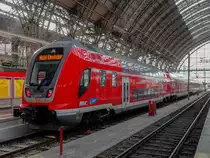 TWINDEXX 445 056 mit RE54 aus Bamberg in Frankfurt/Main Hbf, 12.02.2018.