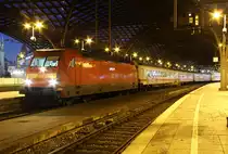 101 005 am IC1118 nach Münster(Westf.) , bestehend aus 6 Bimz und 2 Avmz , in Köln Hbf am 18.02.2018