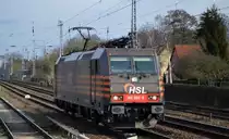 HSL mit 185 594-9 [NVR-Number: 91 80 6185 594-9 D-BRLL) aus Richtung Frankfurt/Oder am 19.02.18 Berlin-Hirschgarten.