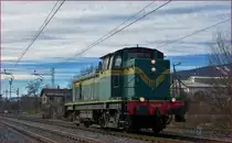 SŽ 643-009 fährt als Lokzug durch Maribor-Tabor Richtung Maribor HBF. /18.1.2018