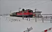 Ge 6/6 II 707  Scuol  zwischen Landquart und Malans. (15.02.2018)
