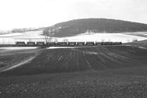 NLB - Tandem 2143.56 und 070-7 mit dem SLGAG 97414 am 25.Februar 2018 zwischen Wetzleinsdorf und Naglern.