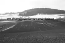 NLB - Tandem 2143.56 und 070-7 mit dem SLGAG 97414 am 25.Februar 2018 zwischen Wetzleinsdorf und Naglern.