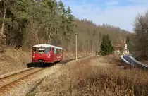 Auch heute am 04.03.18 ging es nochmal zum Ferkel. 772 141 ist hier zu sehen als RB 29883  bei Schwarzburg.
