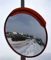 Spieglein Spieglein auf dem Mast wer eilt daher im weissen Land , es ist ein GTW er ist bekannt . 

Der 6.03.2018 brachte erneut Winter übers Land. 
