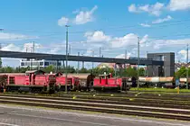Mit zwei BR 294 und einer V60 war am 01.07.2016 recht viel los im Rangierbahnhof Plattling