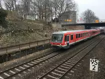 Der 629 236/318 mit 628 701 als Rb von Ulm nach Biberach am 06.03.2018