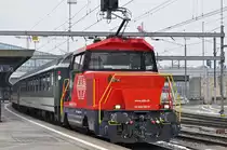 Ee 922 022-9 rangiert beim Bahnhof SBB. Die Aufnahme stammt vom 01.03.2018.