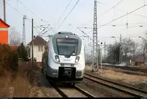 Ein bisschen Planverkehr darf auch sein...
9442 102 (Bombardier Talent 2) von Abellio Rail Mitteldeutschland als RB 74780 (RB75) von Halle(Saale)Hbf nach Sangerhausen erreicht den Bahnhof Angersdorf auf der Bahnstrecke Halle–Hann. Münden (KBS 590). [8.2.2018 | 14:48 Uhr]