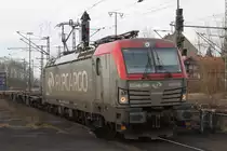 PKP-Cargo Vectron 193 506 bei der Durchfahrt am 10.03.2018 in Lehrte 