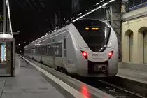 Dresden Hbf. 1440 203 als RE 3 nach Hof Hbf wartet auf Abfahrt. 