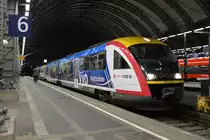 Dresden Hbf. 642 332 als RB 34 nach Kamenz wartet auf Abfahrt.