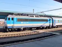 CZ CD 91 547 362 132-3 steht im Bahnhof Cheb am 22. Februar 2018 zur Fahrt nach Prag.