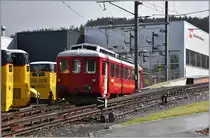 ABDeh 2/4 24 der RHB in Heiden. (12.03.2018)