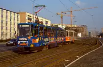 Berlin. 219 191 + 219 192, Landsberger Allee, 18.02.1994.
