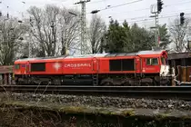 Die DE 6312 ( Class 66 ) von Crossrail hält in Aachen-West Wochenendruhe.
Foto von der Straße über ein Zaun gemacht.

16.03.2018
Aachen-West