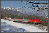 1144 088 mit IC533 zwischen Küb und Eichberg am 22.03.2018.