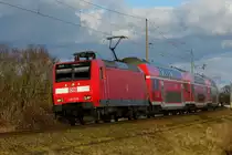 Am 20.03.2018 fuhr die 146 029 von DB Regio von Stendal nach Uelzen . 