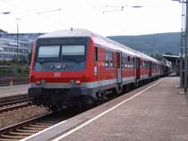 Ein Wittenberger steht am 25.05.07 auf Gleis 3 des Aalener Bahnhofs.