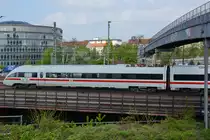 Triebwagenkopf des ICE-T  Reutlingen  der DB im  April 2017 in Dresden.