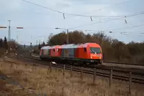 Am 23.03.2018 fahren zwei ER20 von RTS durch Westerstetten Richtung Stuttgart.