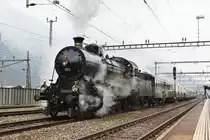 Die SBB C 5/6 2969  Elefant  war am 20. M�rz 2018 das 2. Mal seit seiner Wiederinberiebnahme am Gotthard unterwegs. Dieses Mal kam die Lok ohne ihrer Schwester C 5/6 2978 und der B 3/4 1367, daf�r war die BR 01 202 aus Lyss gekommen. Es gab auf der Gotthard-Nord-/S�drampe eine spektakul�re Parallelfahrt, auf Nordrampe leider unter sehr schlechten Wetterbedingungen, denn bei der Abfahrt fing es an stark zu schneien...

