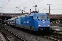 101 144  Hertha BSC  in Düsseldorf Hbf, am 25.03.2018.