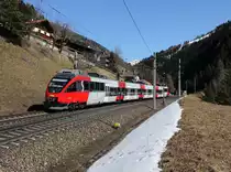 Der 4024 089 als R nach Innsbruck am 19.03.2016 unterwegs bei St. Jodok.