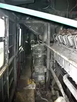 Blick durch den Innenraum der 118 578 am 13.10.2012 in Weimar