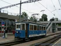 Ein alter Forchbahntriebwagen in der Forch. (26.5.2007)