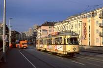 Bonn 207 + 287, Kennedybrücke, 07.02.1990.
