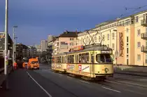 Bonn 207 + 287, Kennedybrücke, 07.02.1990.
