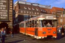 Bremen 507 + 707, Rathausplatz, 24.11.1990.
