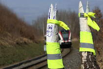 Immer freundlich ,.... 

Der Osterhase, 
Auch wenn der  Holzkopf  das ganze Jahr bei Regen , Schnee , Hagel und kälte im freien steht. 

28.03.2018 bei Gasselsdorf 