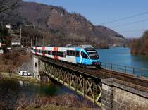Der 4024 016 am 25.03.2018 unterwegs bei Trattenbach/Enns.