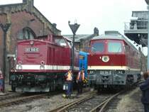 202 646+232 004 im SEM Chemnitz beim Heitzhausfest 2006