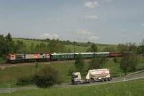 V330.3 zieht den Berliner Sonderzug von H�ttenrode nach R�beland; 26.05.2007