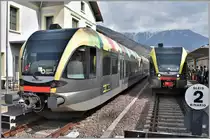 ATR 100-006 und 100-002 in Mals/Malles Venosta. (08.04.2018)