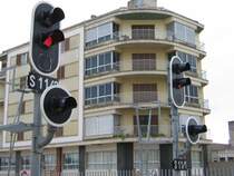 05.01.06,Mallorca/Inca,Ausfahrsignale in Richtung Manacor und Sa Pobla.