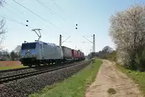 TX Logistik 185 539-4 mit KLV am 07.04.18 bei Niederwalluf (rechte Rheinstrecke) 